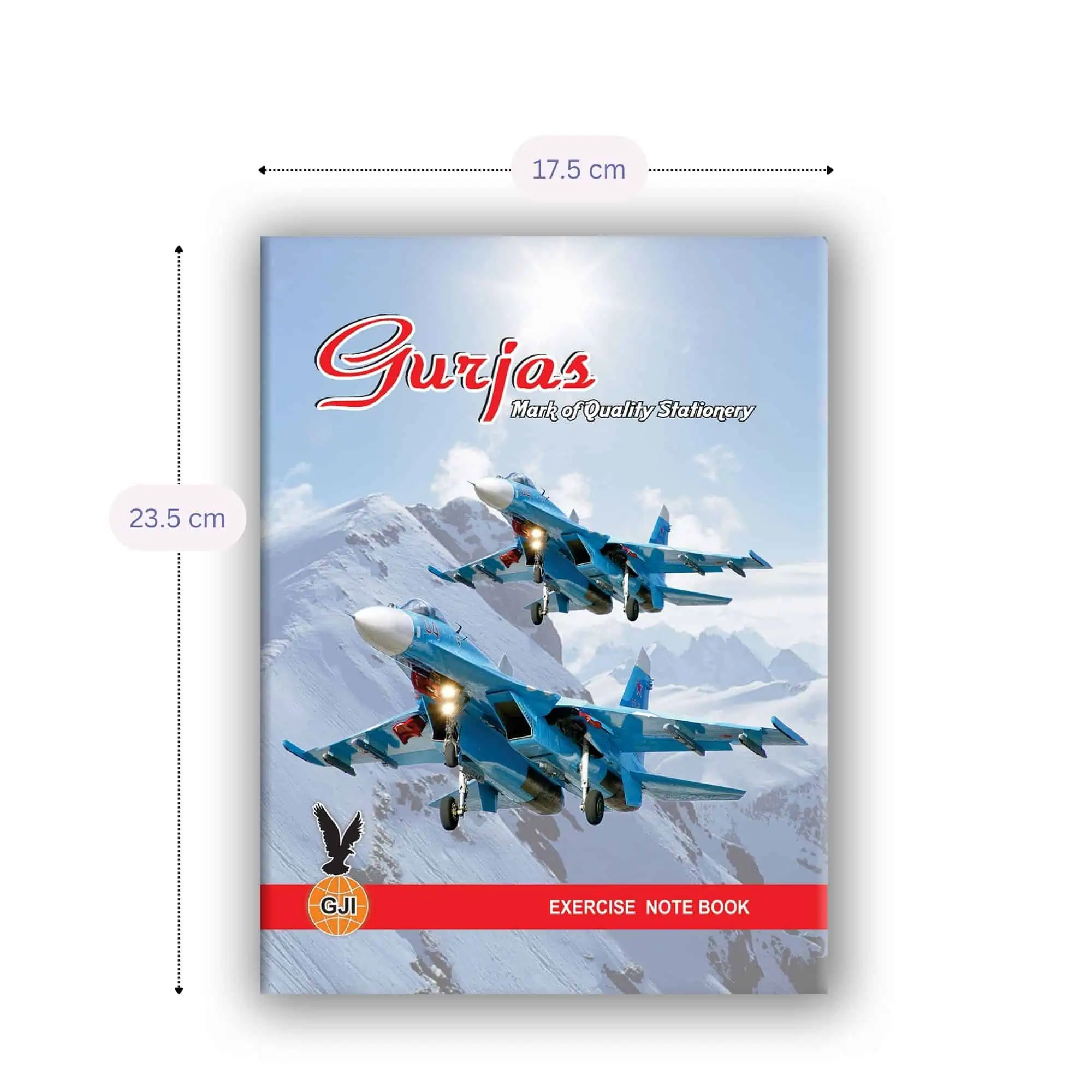 Small Notebooks Pack of 8 – Fighter Jet Design | Gurjas - Image 2